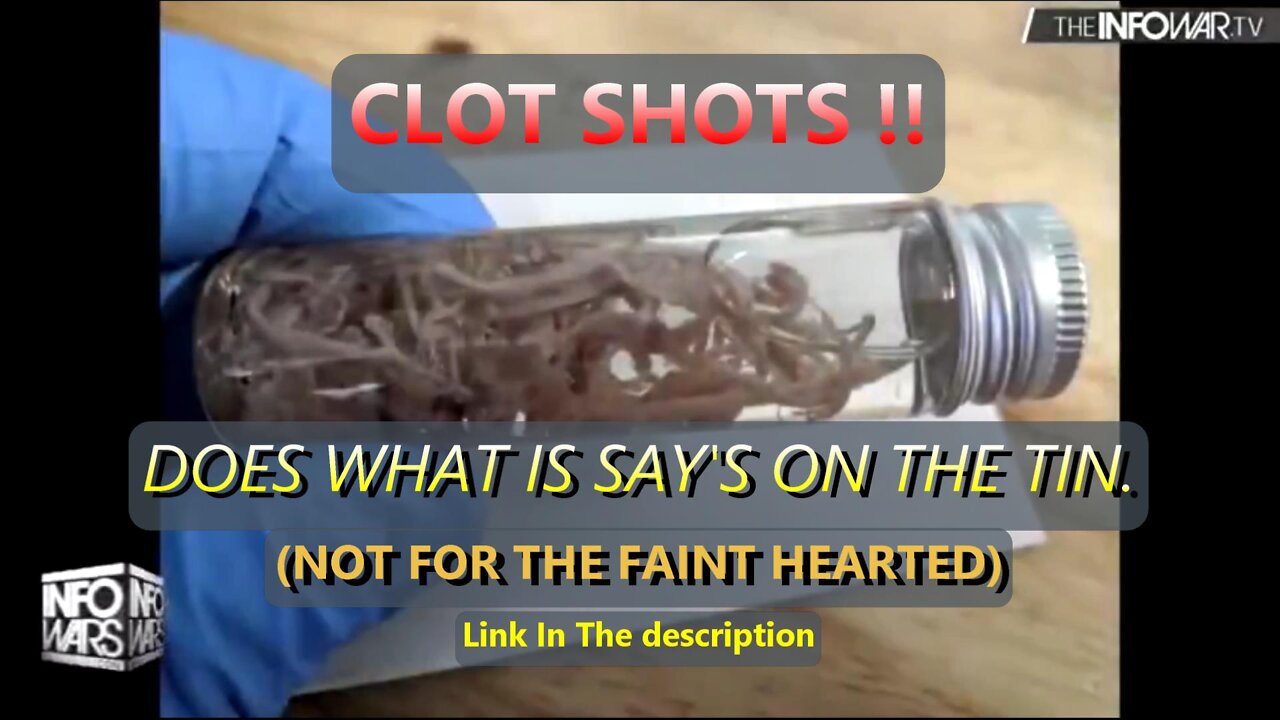 CLOT SHOTS - DOES WHAT IT SAYS ON THE TIN !! - Not For The Faint Hearted.