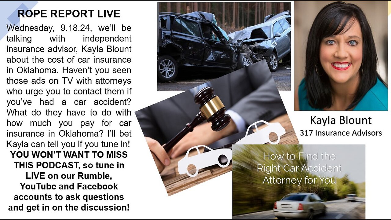 Why Is Your Car Insurance So High? Kayla Blount; ROPE Report Live