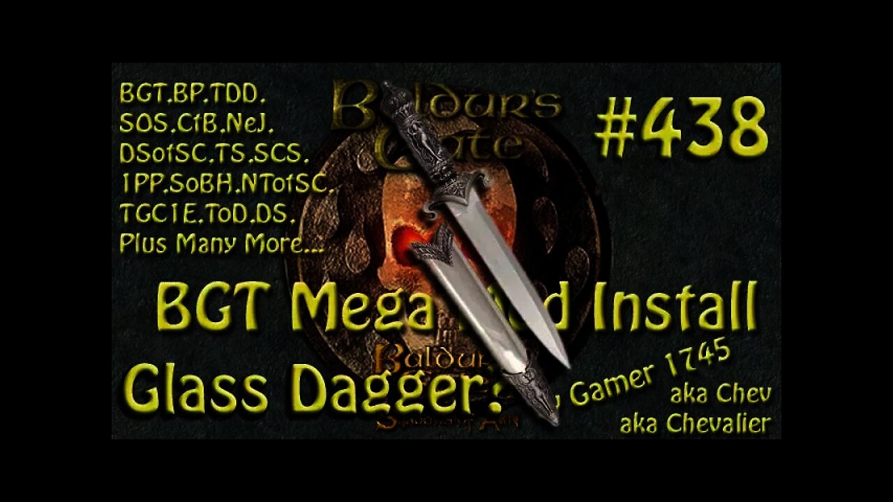 Let's Play Baldur's Gate Trilogy Mega Mod Part 438 The Glass Dagger & collecting a rare flower