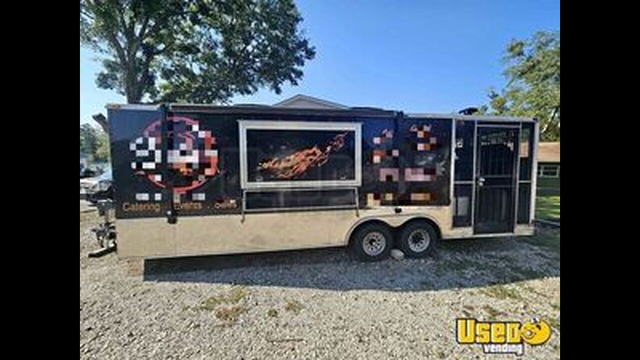 2014 - 24' Barbecue Kitchen Trailer with Screened Porch & Pro-Fire Suppression