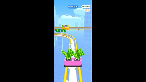 Roller coaster ride mobile gaming