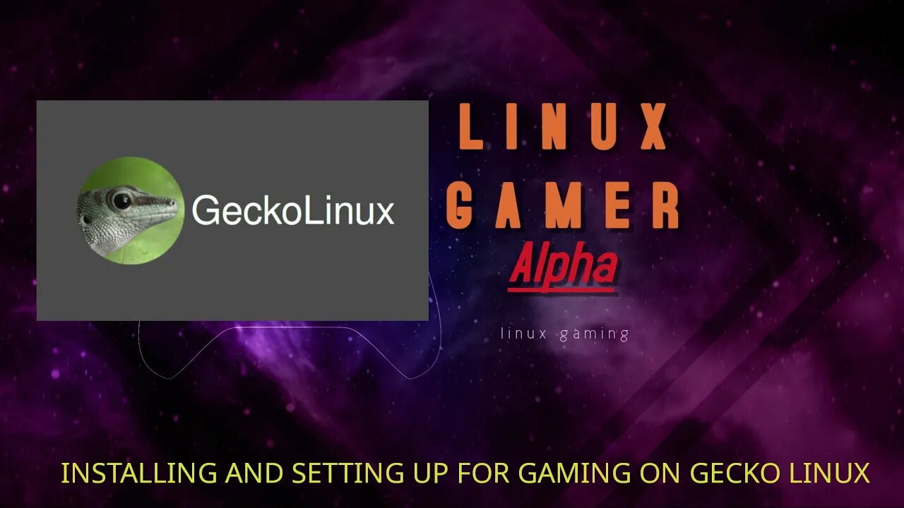 installing and setting up for gaming on GeckoLinux