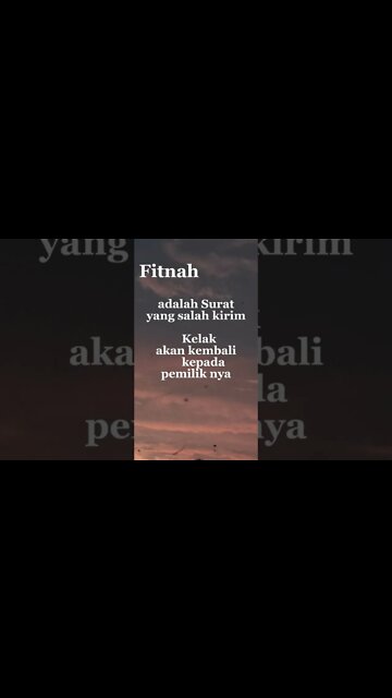 Jangan Menyebar Fitnah