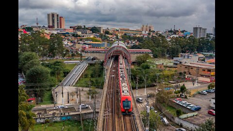 Railroad in São Paulo Brazil