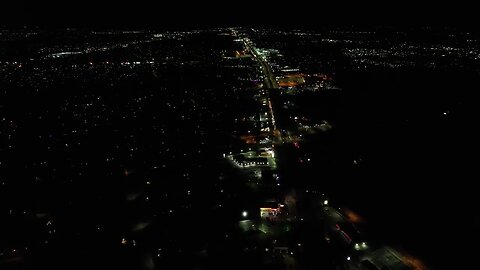 Gratiot Michigan lit up downtown night time