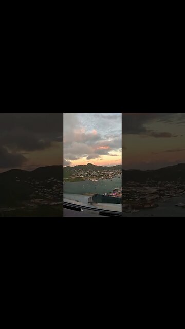 Lovely Sunset Takeoff at St Maarten🏝️