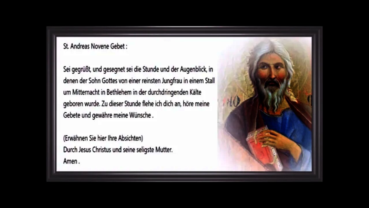 20/24 St. Andreas Novene Gebet