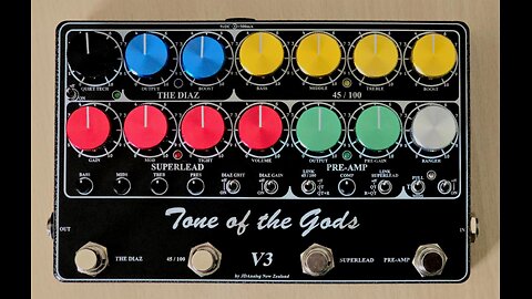 V3 Tone Of The Gods Pedal into Steve Vai Amp.