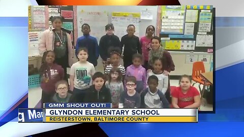 Good morinng from Glyndon Elementary School!