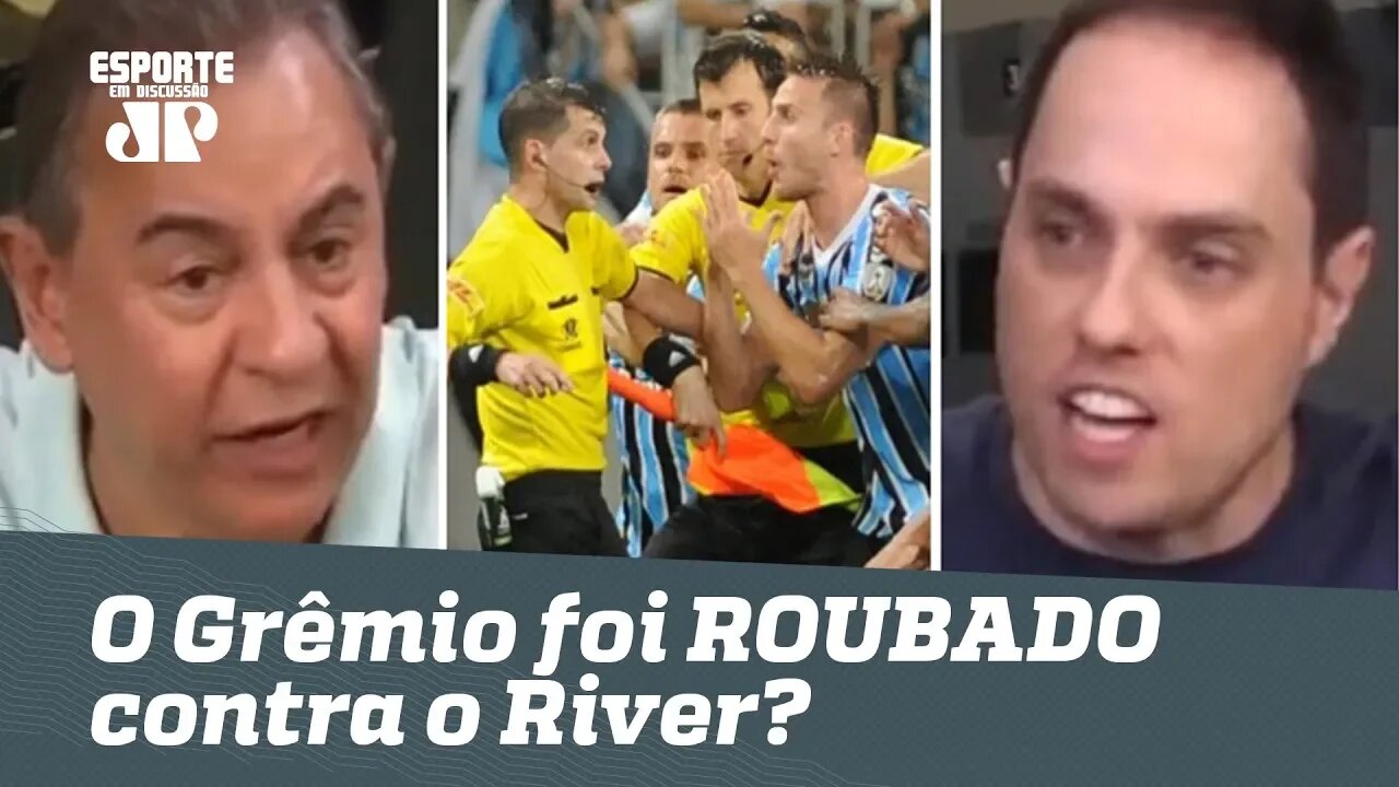 O Grêmio foi ROUBADO contra o River? DEBATE PEGA FOGO!