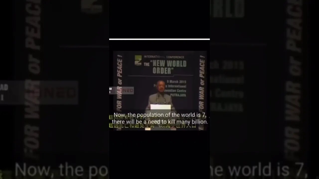 We Will Kill Billions! NWO Conference