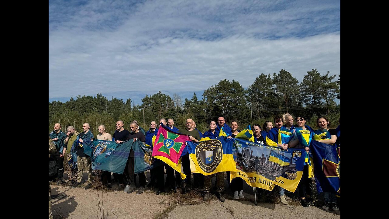 With tears and flags. Immediately after the release from captivity, the Ukrainians