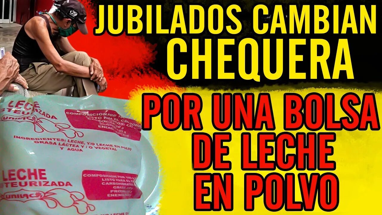 😮Jubilados cambian chequera por una bolsa de leche en polvo😮