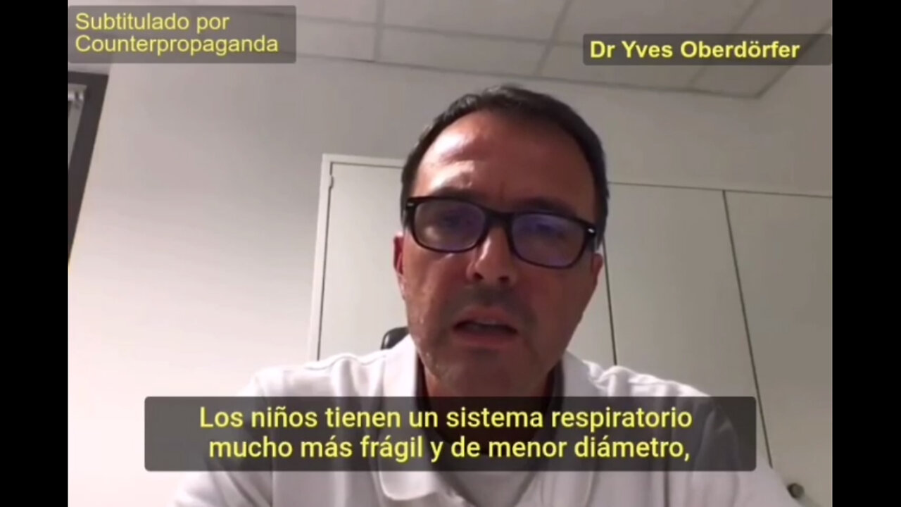 Dr. Yves Oberdorfer (médico alemán) Cubrebocas y los niños.