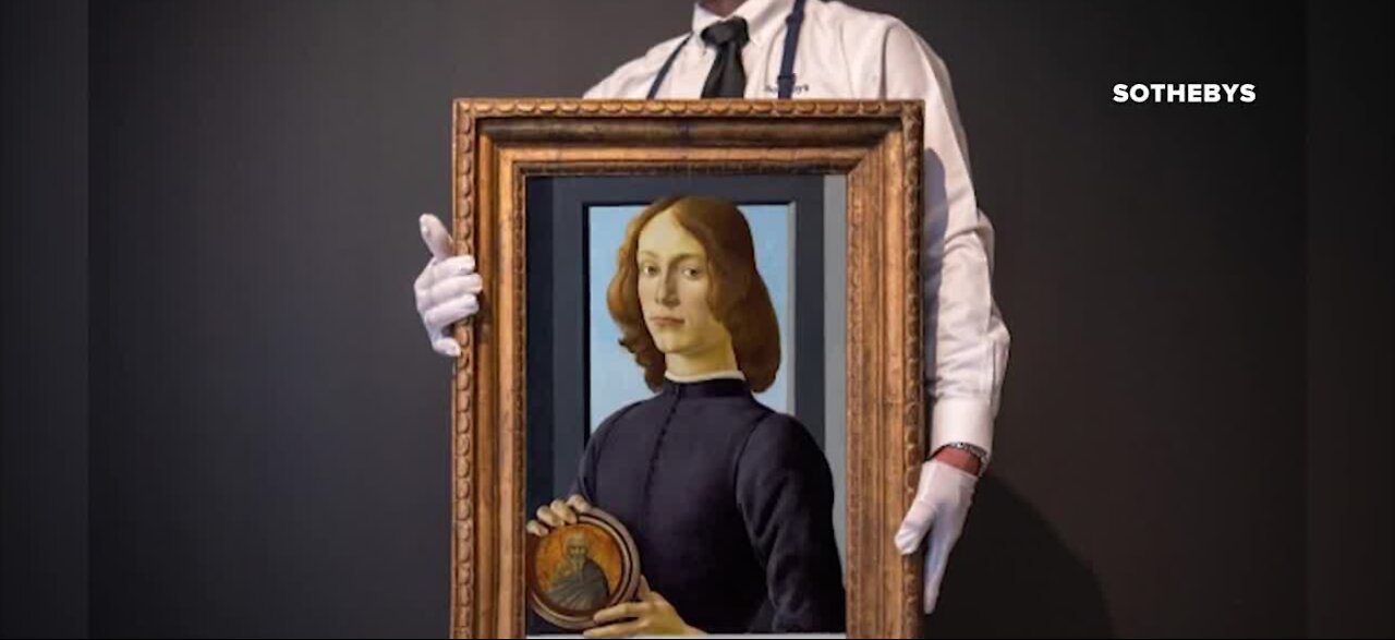 Sotheby's Auction House sells 'Young Man Holding A Roundel' for $92M