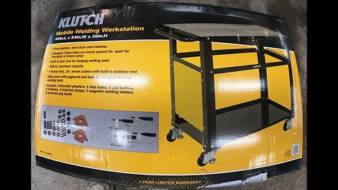 Tool Review --The Klutch Mobile Welding Station from Northern Tool -- A Setup Table at a good price!