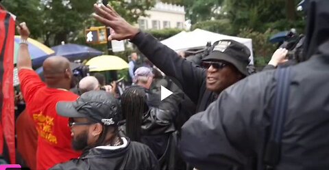 BLM extremists shout down Eric Adams which is ironic considering...