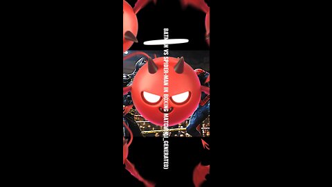 Spider-man Vs batman in a boxing match(AI_generated)