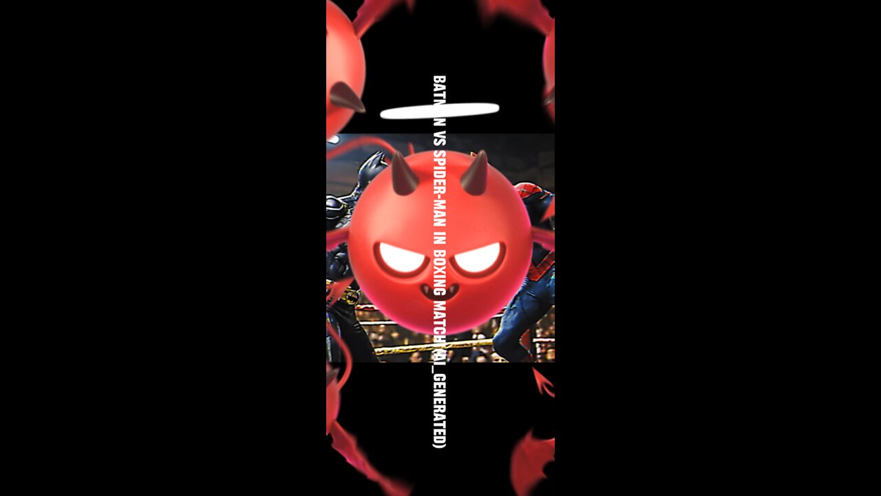 Spider-man Vs batman in a boxing match(AI_generated)