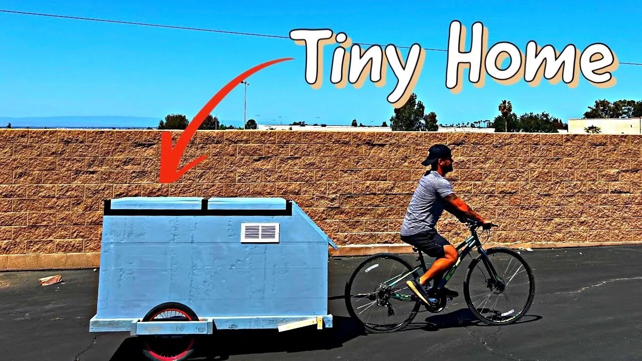 Building A Tiny Home Bike Camper For A Homeless Guy | Full Build