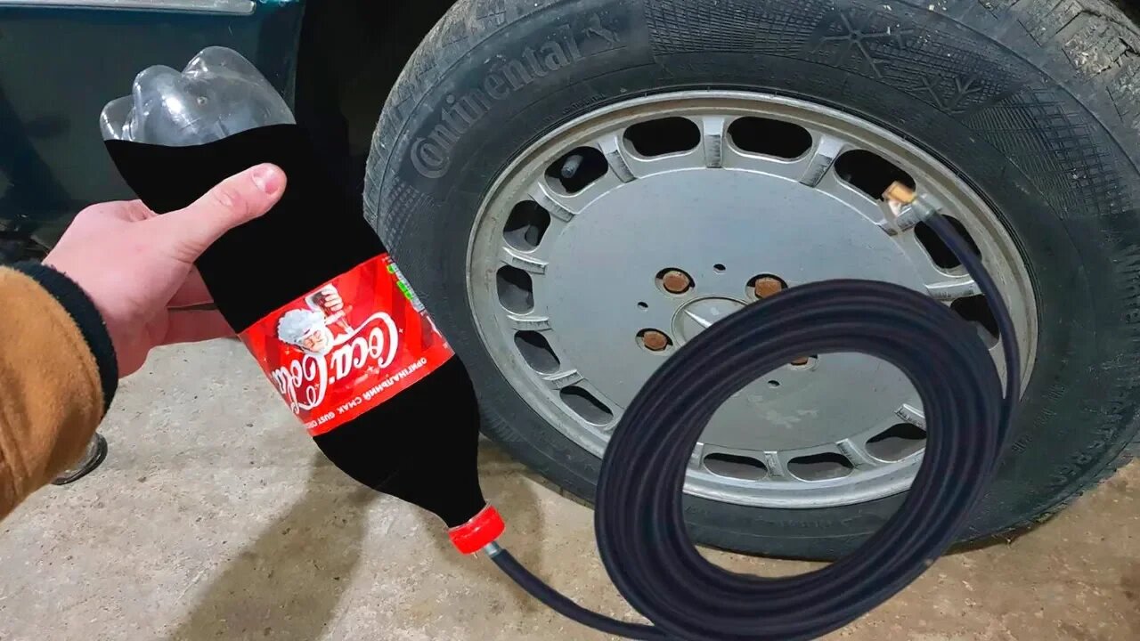 #COCA #COLA em um PNEU DE #CARRO / NOVO !!!