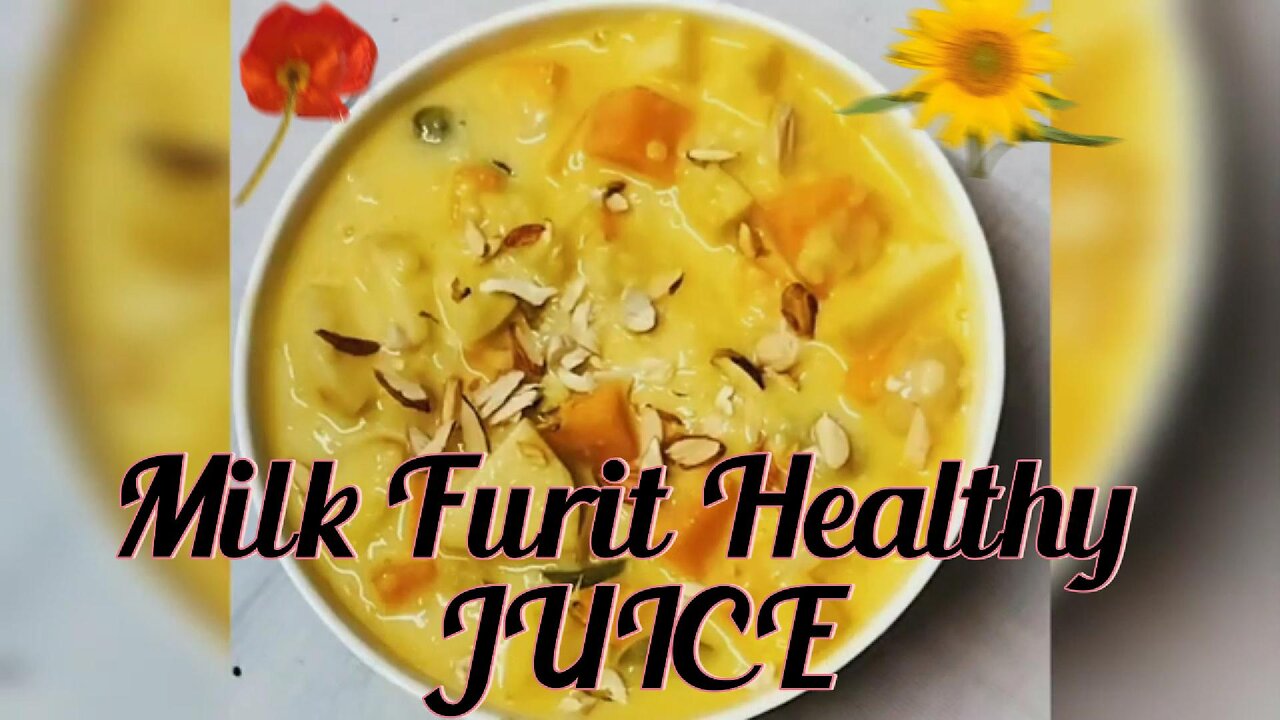 Very yummy and Healthy Milk Furit Juice