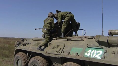 Training of our mobilized gunners and mechanics