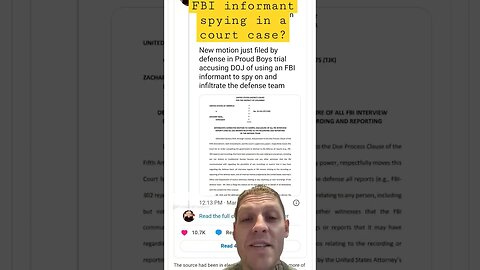 FBI sabotaging a court case #shorts