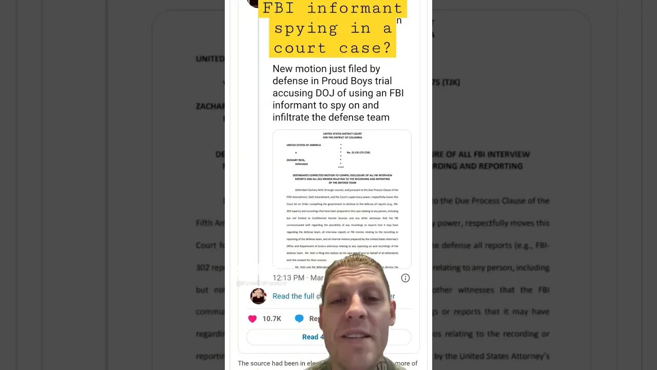 FBI sabotaging a court case #shorts