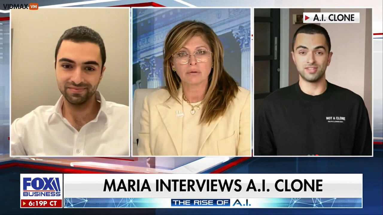 WHOA, Maria Bartiromo Interviewed An AI Clone Of An AI CEO