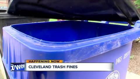 Putting out the trash the wrong way could cost residents within Cleveland's city limits