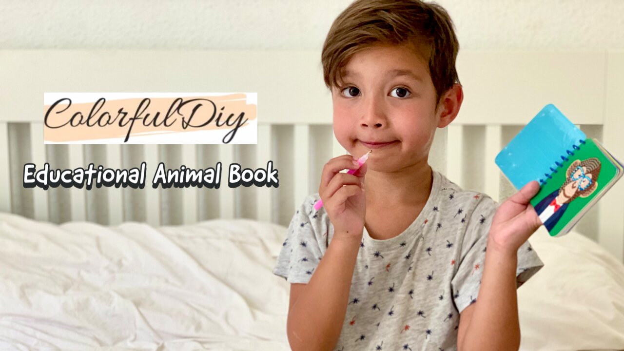 Colorfuldiy Educational Craft Animal Book