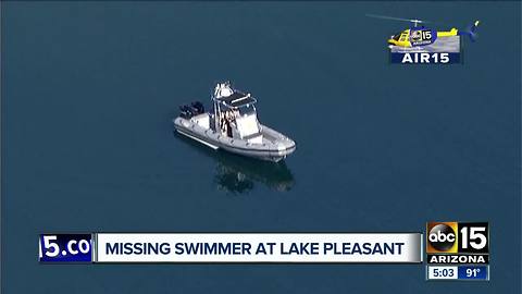 MCSO divers searching for missing swimmer at Lake Pleasant