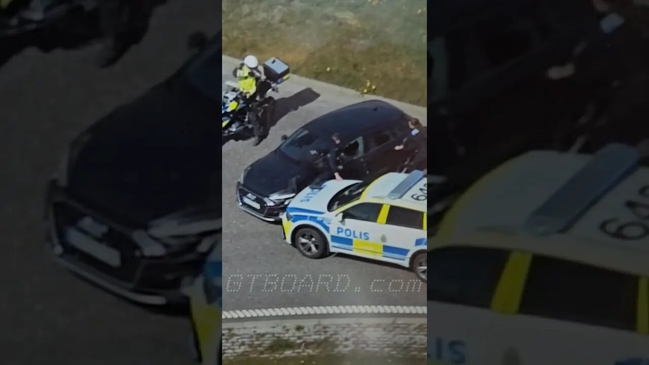 Brutal pit-maneuver by Swedish Police. Dont miss Active Driving Encounters by GTBOARD.com