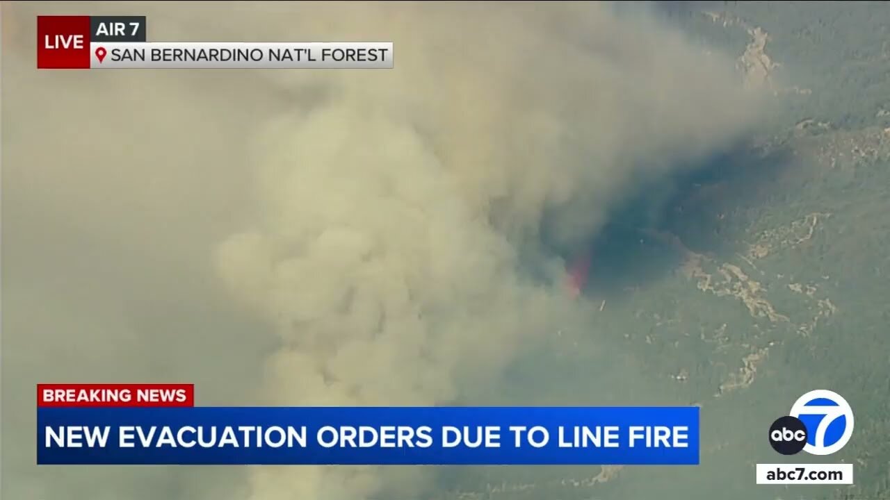 Line Fire flare up prompts new evacuation orders in San Bernardino County