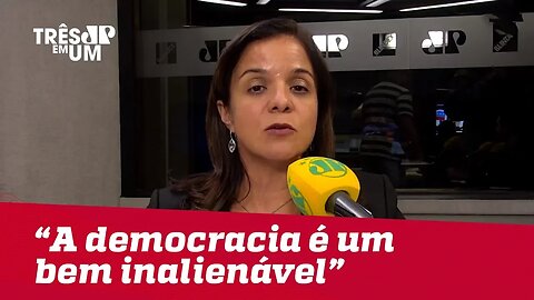 Vera Magalhães: "Não é 'melhor Jair se acostumando' com nada que não seja o regime democrático"