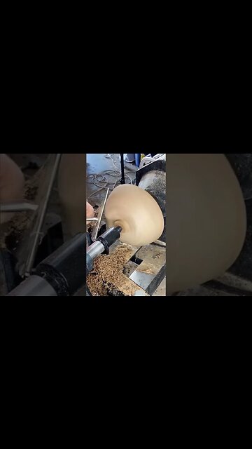 Woodturning a bowl from start to (almost) finish #shorts #woodturning