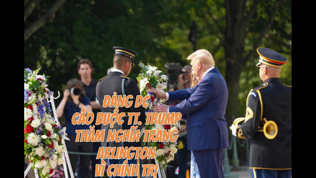 04/9/2024 ĐẢNG DC CÁO BUỘC TT. TRUMP THĂM NGHĨA TRANG ARLINGTON VÌ CHÍNH TRỊ