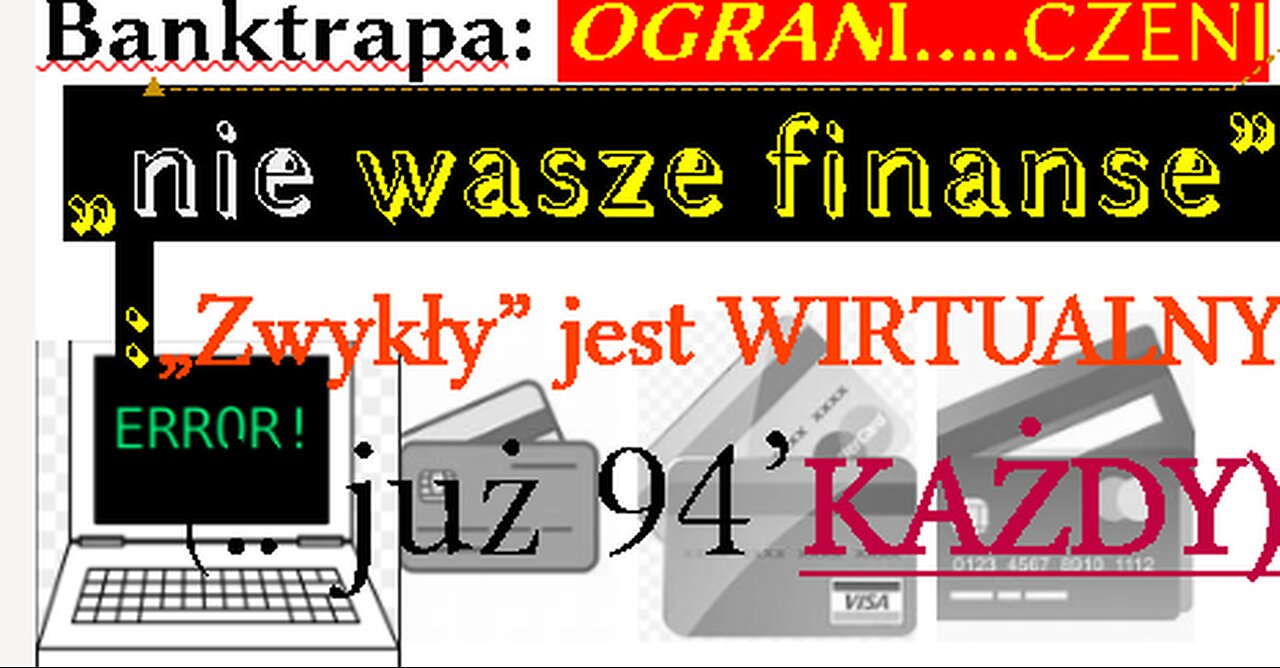 Banktrapa: nie dla was finanse – nawet zwykłe przelewy SĄ WIRTUALNE(!!KAŻDY OD 1994 Z PROTOKOŁAMI)