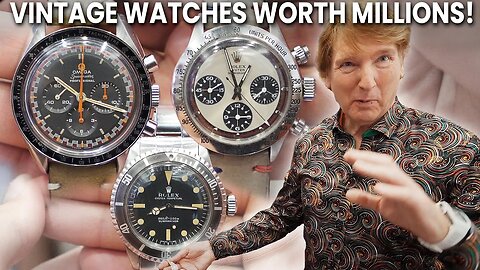 THESE RARE VINTAGE WATCHES FROM ROLEX AND OMEGA ARE WORTH MILLIONS!