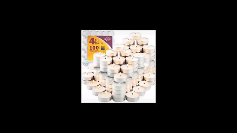 MontoPack Unscented Tea Lights Candles