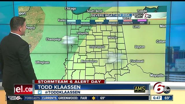 ALERT: Severe storms possible this afternoon