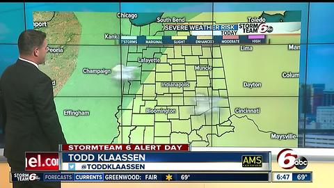 ALERT: Severe storms possible this afternoon