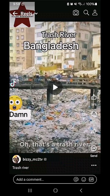 Trash River Bangladesh