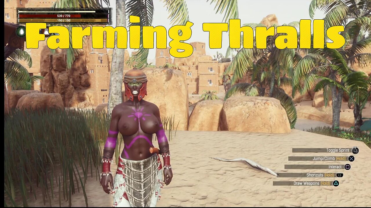 Conan Exiles Farming Thralls Busty Boobs #Conanexiles