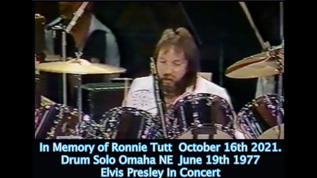 In Memory of Ronnie Tutt October 16th 2021. Drum Solo Omaha NE June 19th 1977- Elvis Presley