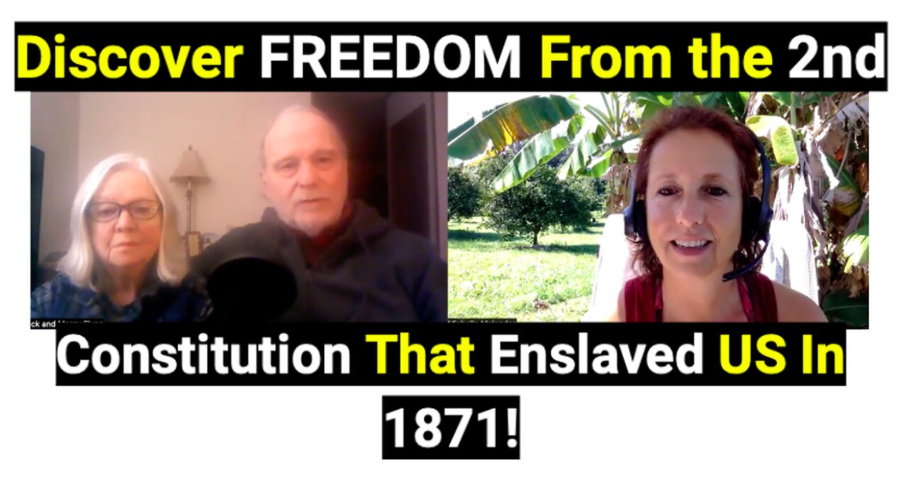 Discover FREEDOM From the 2nd Constitution That Enslaved US In 1871!