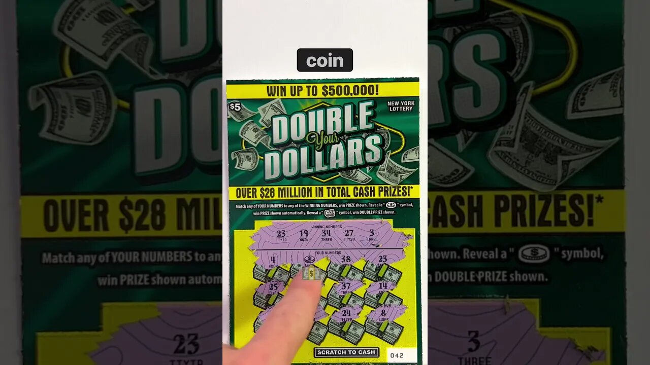 Playing Brand NEW ticket! Nice WIN! #lotto #scratchtickets #lotterytickets #scratchcards #shorts #ny