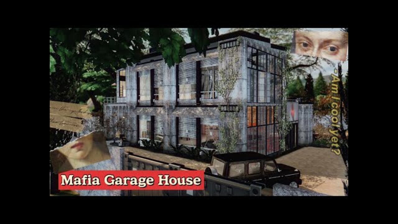 Rachelsim - The Sim 4 Game - Mafia Garage House | Stopmotion & Tour House | Download CC