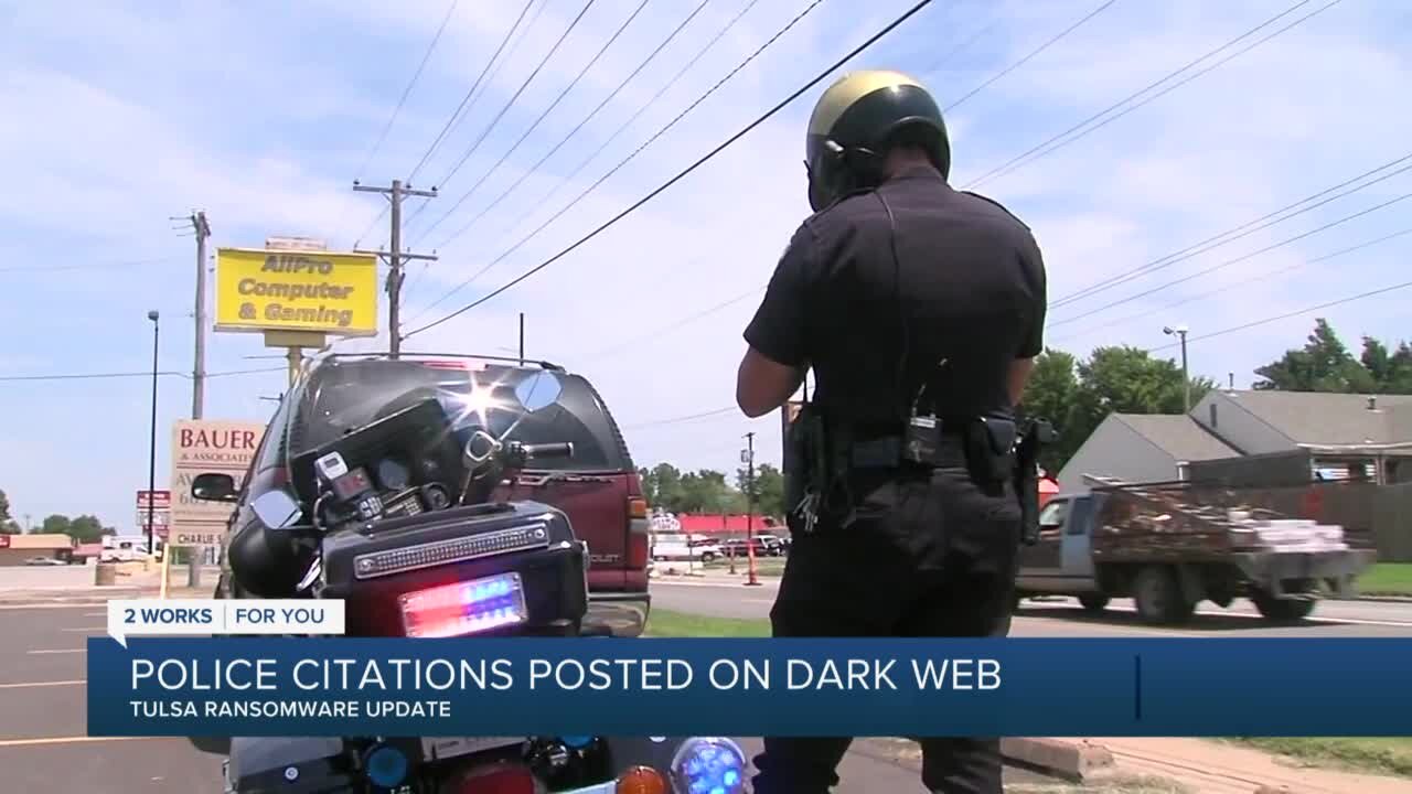 Tulsans urged to take precautions after Tulsa police citations posted on dark web